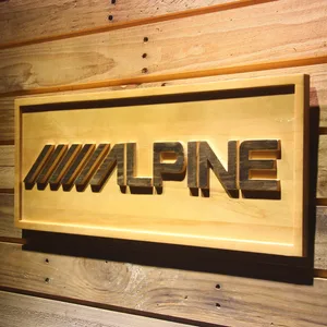 Alpine Wood Sign