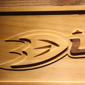 Anaheim Ducks Wood Sign