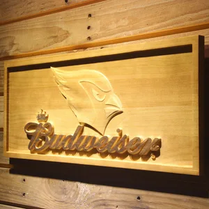 Arizona Cardinals Budweiser Wood Sign