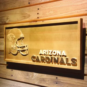 Arizona Cardinals Helmet Wood Sign