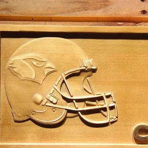 Arizona Cardinals Helmet Wood Sign