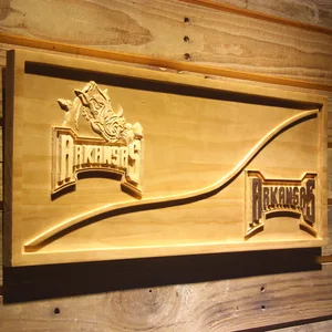 Arkansas Razorbacks Split Wood Sign