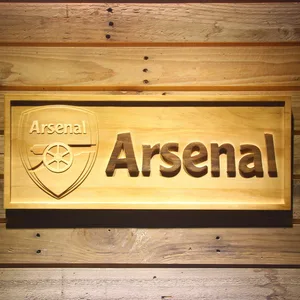 Arsenal FC Wood Sign