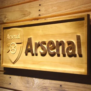 Arsenal FC Wood Sign