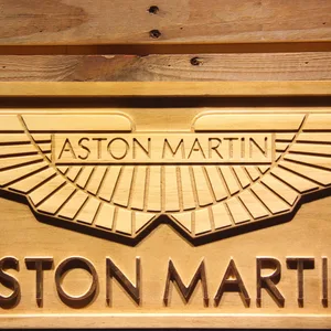 Aston Martin Wood Sign