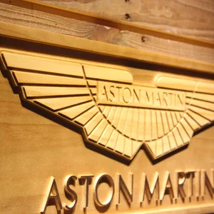 Aston Martin Wood Sign