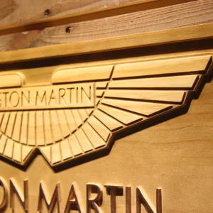 Aston Martin Wood Sign