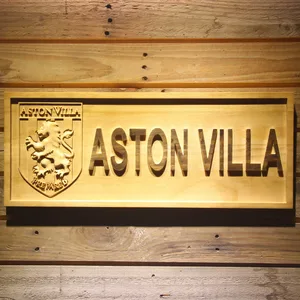 Aston Villa FC Wood Sign - Legacy Edition
