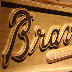 Atlanta Braves Wood Sign