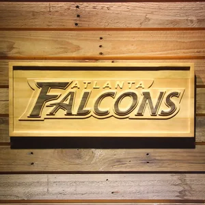 Atlanta Falcons 1998-2002 Logo Wood Sign - Legacy Edition
