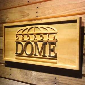 Atlanta Falcons Georgia Dome Wood Sign