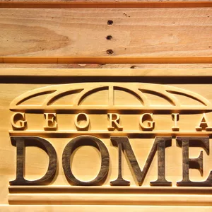 Atlanta Falcons Georgia Dome Wood Sign