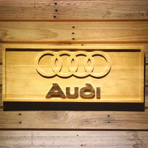 Audi Wood Sign