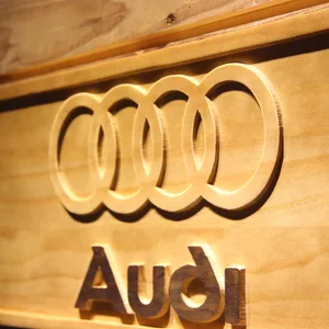 Audi Wood Sign