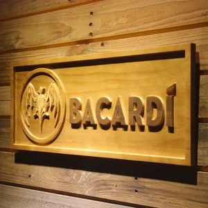 Bacardi Wood Sign