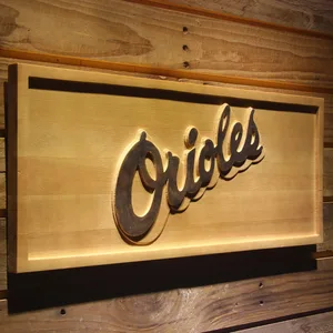 Baltimore Orioles 1995-1997 Text Wood Sign - Legacy Edition