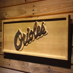 Baltimore Orioles 1995-1997 Text Wood Sign - Legacy Edition
