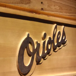 Baltimore Orioles 1995-1997 Text Wood Sign - Legacy Edition