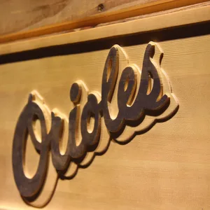 Baltimore Orioles 1995-1997 Text Wood Sign - Legacy Edition