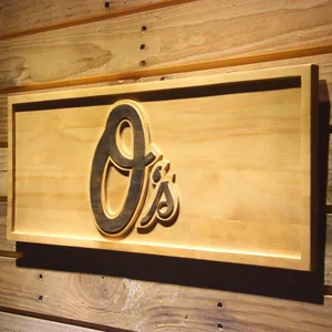 Baltimore Orioles 2 Wood Sign