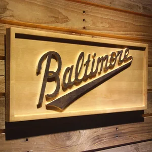 Baltimore Orioles 3 Wood Sign