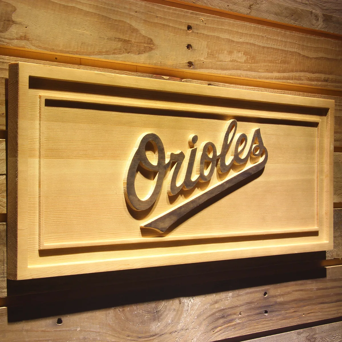 Baltimore Orioles 4 Wood Sign