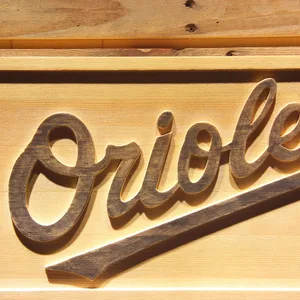 Baltimore Orioles 7 Wood Sign