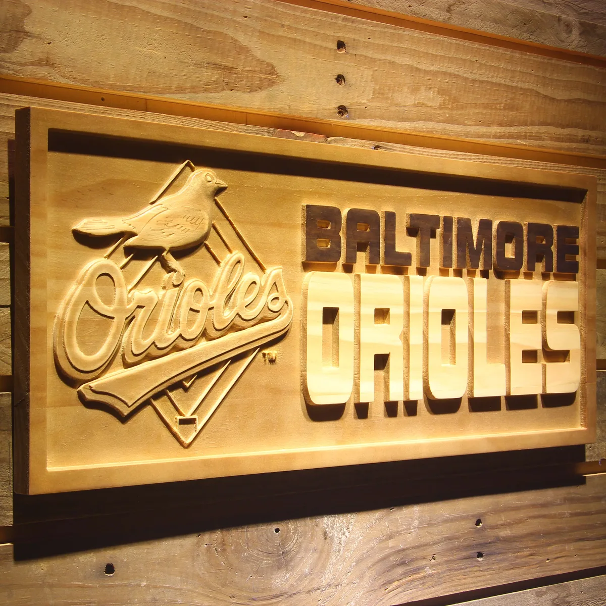 Baltimore Orioles Wood Sign - Legacy Edition