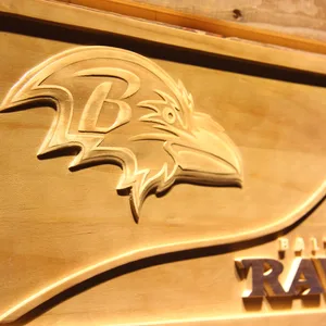 Baltimore Ravens Split Wood Sign