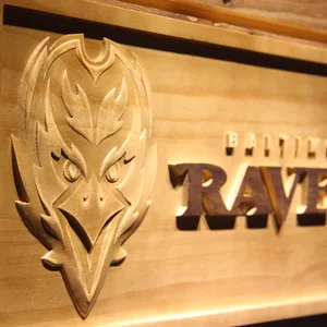 Baltimore Ravens Wood Sign