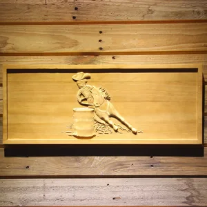 Barrel Racing 1 Wood Sign