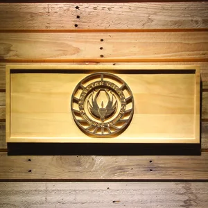 Battlestar Galactica Wood Sign