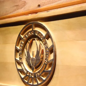Battlestar Galactica Wood Sign