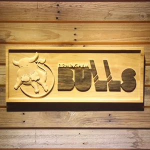 Birmingham Bulls Wood Sign - Legacy Edition