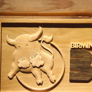 Birmingham Bulls Wood Sign - Legacy Edition