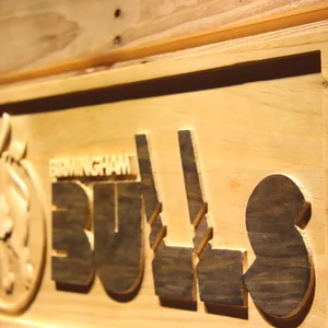 Birmingham Bulls Wood Sign - Legacy Edition