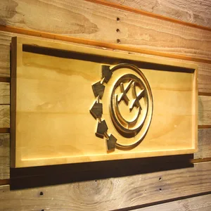 Blink 182 Smiley Wood Sign