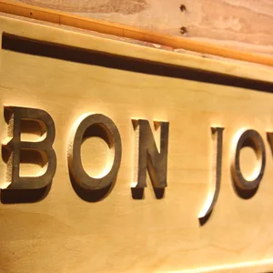 Bon Jovi Wood Sign