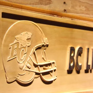 British Columbia Lions Helmet Wood Sign - Legacy Edition