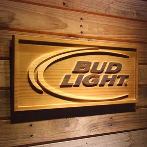 Bud Light Wood Sign