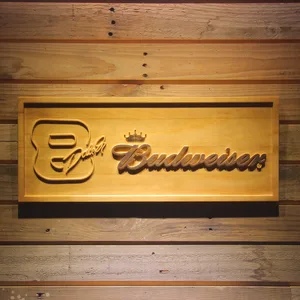 Budweiser 8 Dale Jr. Wood Sign