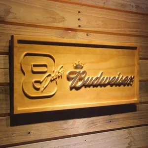 Budweiser 8 Dale Jr. Wood Sign