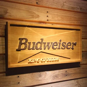 Budweiser King of Beers Wood Sign