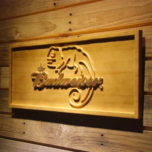 Budweiser Lizard Wood Sign