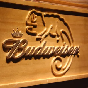 Budweiser Lizard Wood Sign