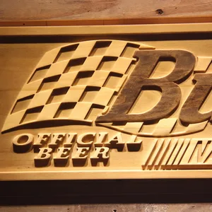 Budweiser NASCAR Wood Sign