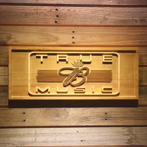 Budweiser True Music Wood Sign