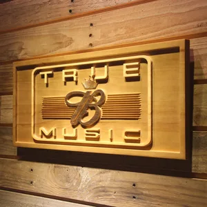Budweiser True Music Wood Sign