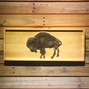 Buffalo Bills 1970-1973 Silhoutte Logo Wood Sign - Legacy Edition