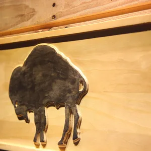 Buffalo Bills 1970-1973 Silhoutte Logo Wood Sign - Legacy Edition